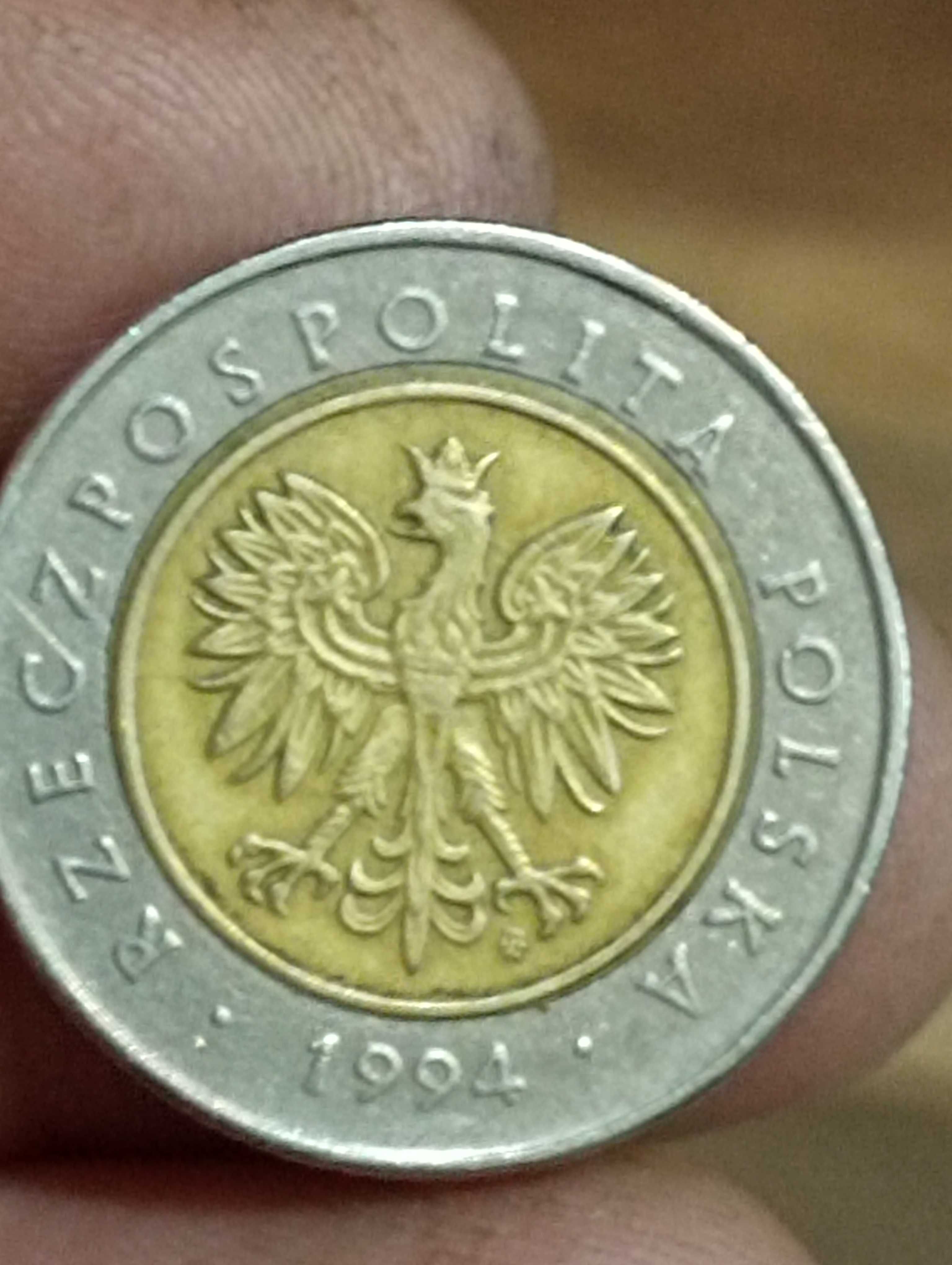Moneta  5 zloty 1994 rok