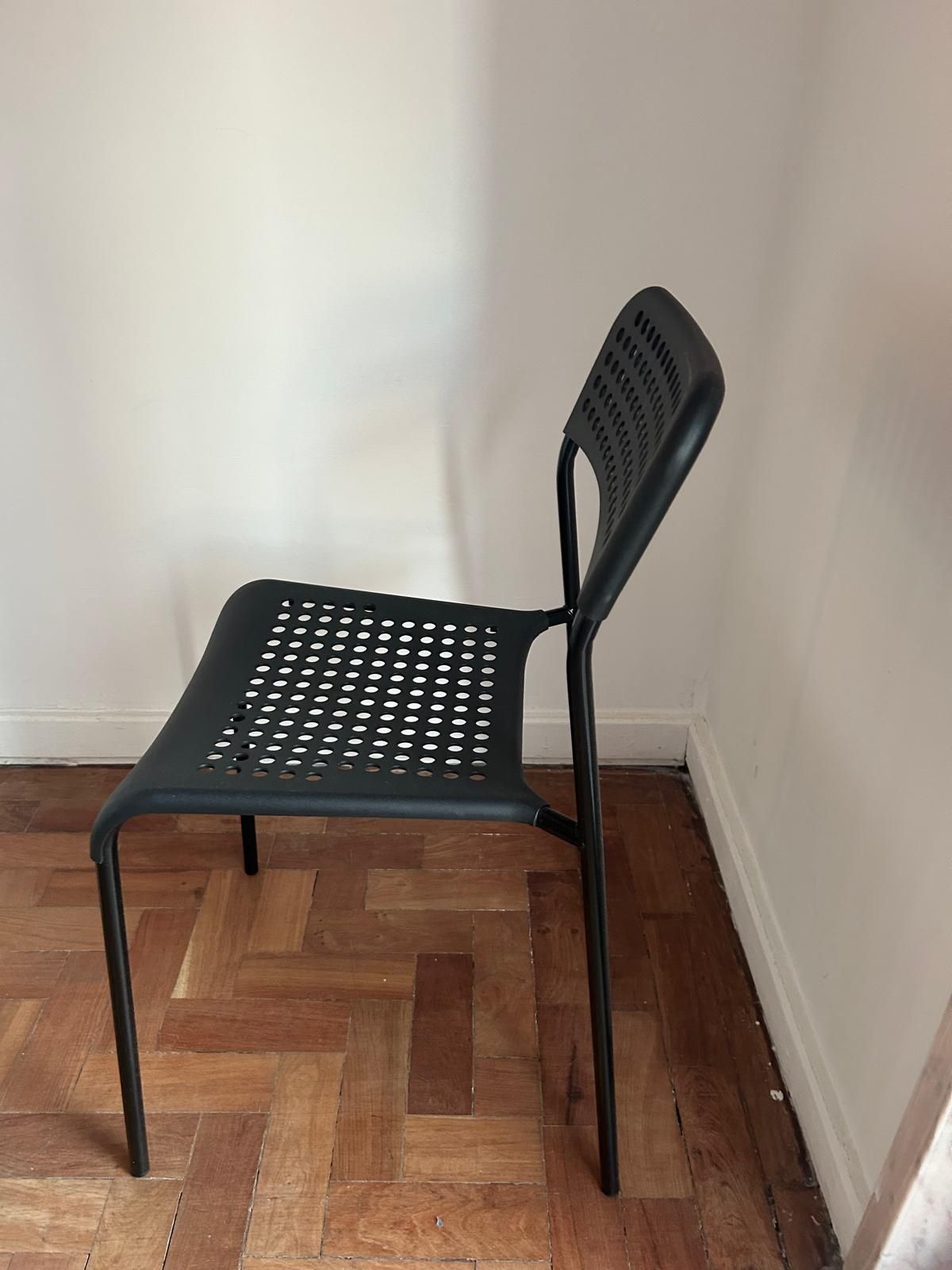 Cadeiras IKEA ADDE Pretas - 6 Cadeiras