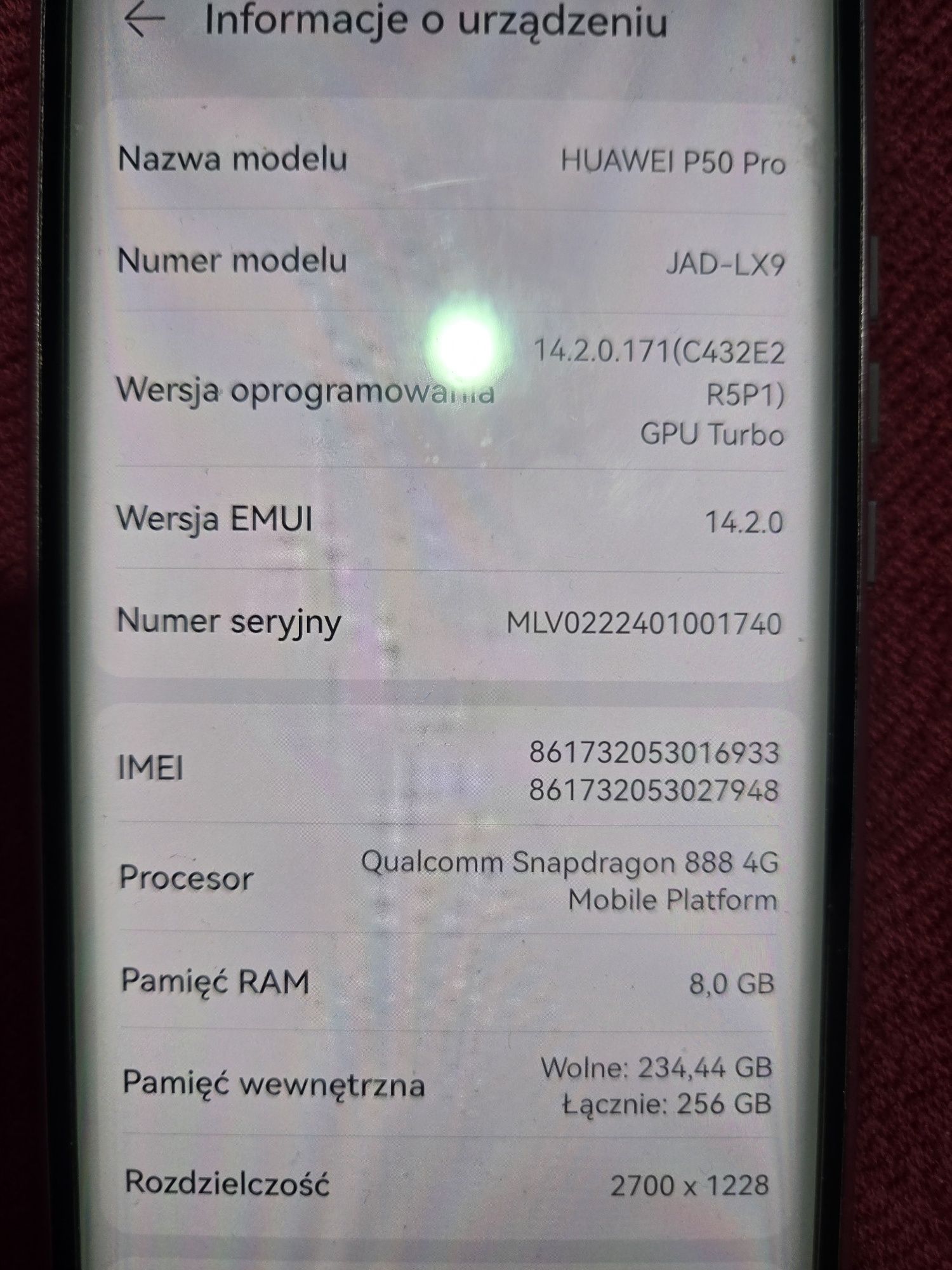 Huawei p 50 pro 6 miesięczny Zamiana!!,