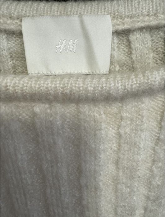 Плаття біле тепле h&m , s, M
