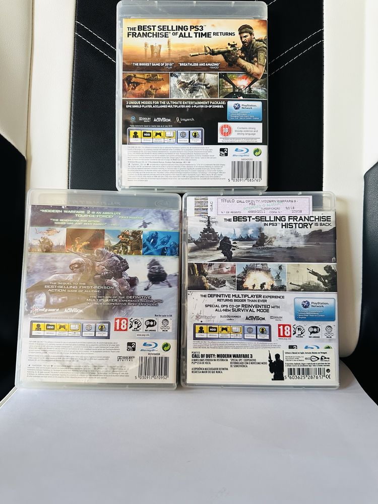 Call of Duty Modern Warfare Black Ops Conjunto Testado