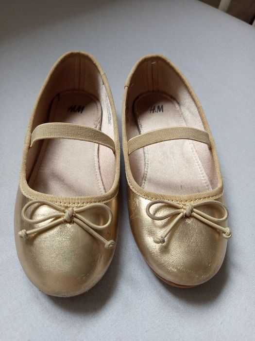Złote balerinki 29 H&M sesja święta