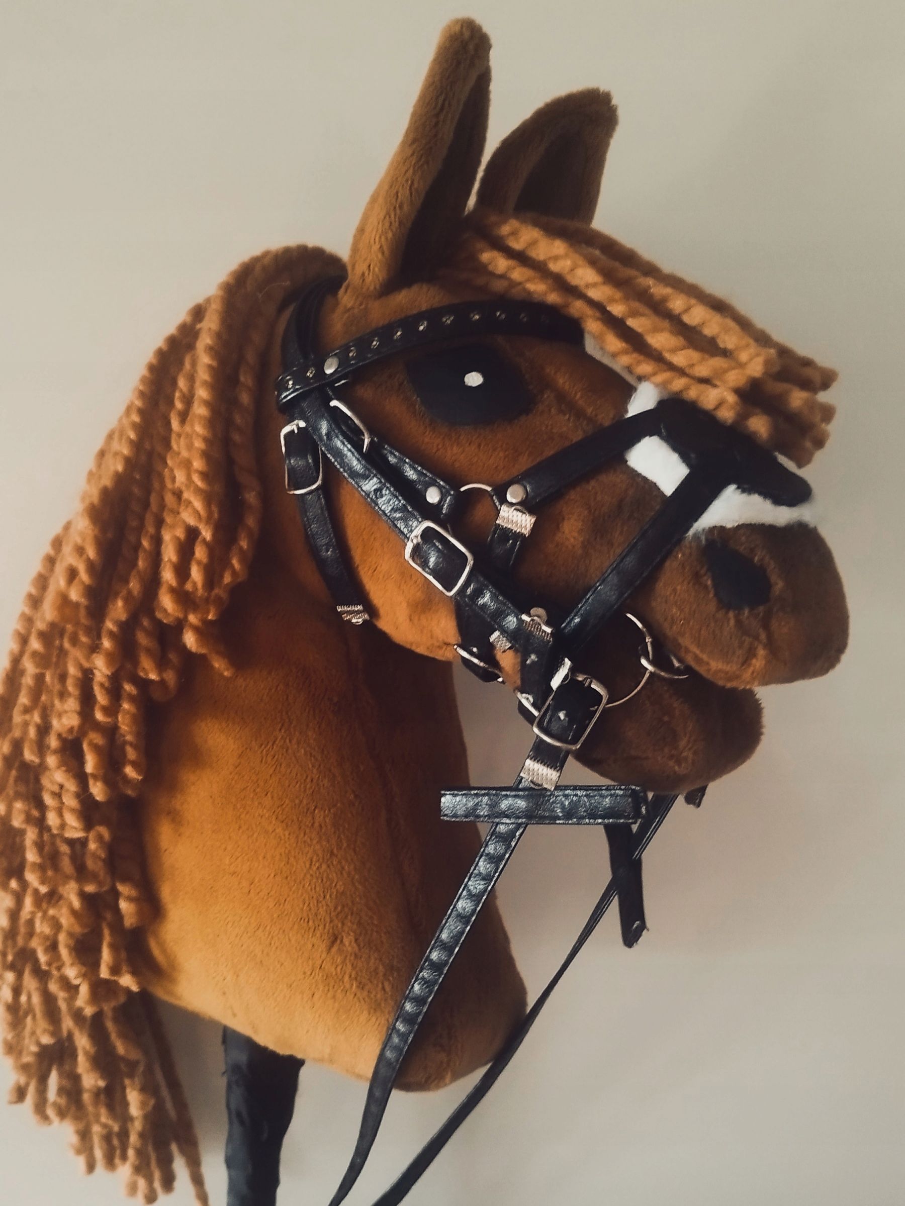 hobby horse A4 ogłowie meksykańskie czarne regulowane