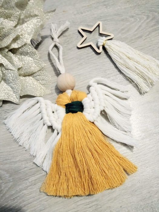 Aniołek Boho zawieszka ozdoba 20cm