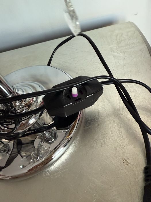 Lampa kryształowa z abażurem Isabell czarna chrom glamour