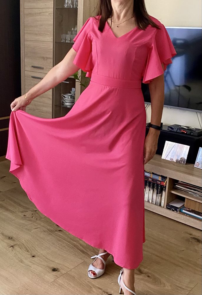 Elegancka sukienka długość 7/8