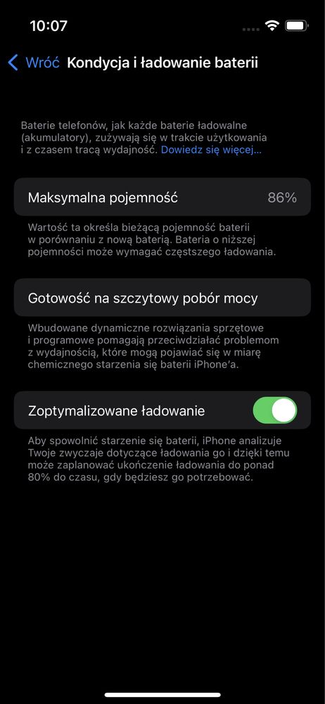 iPhone 13 mini 128GB biały bateria 86%