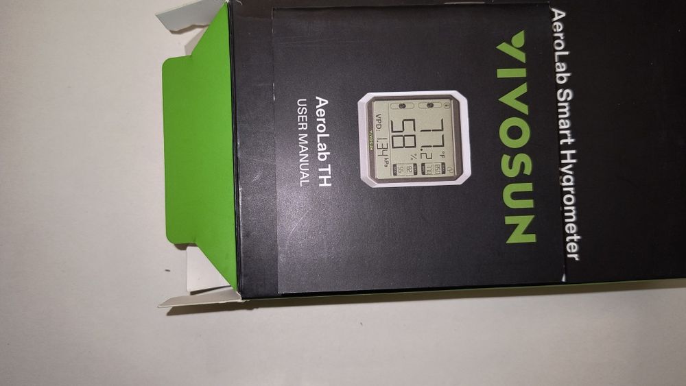 Nowy higrometr VIVOSUN AeroLab TH – rozpakowany tylko poglądowo