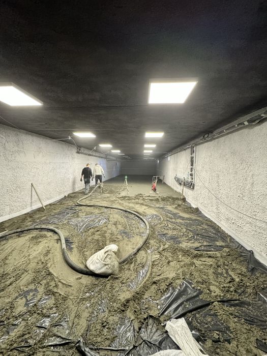 Стяжка підлоги Машинна Напівсуха Стяжка пола Заливка стяжки