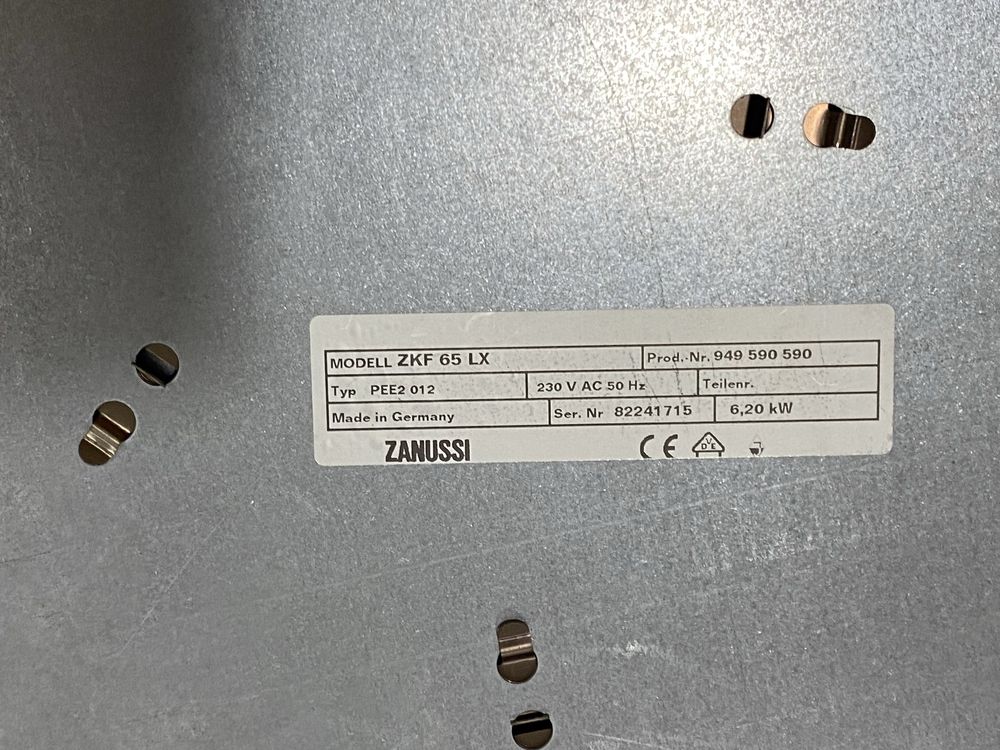 Placa de vitroceramica ZANUSSI