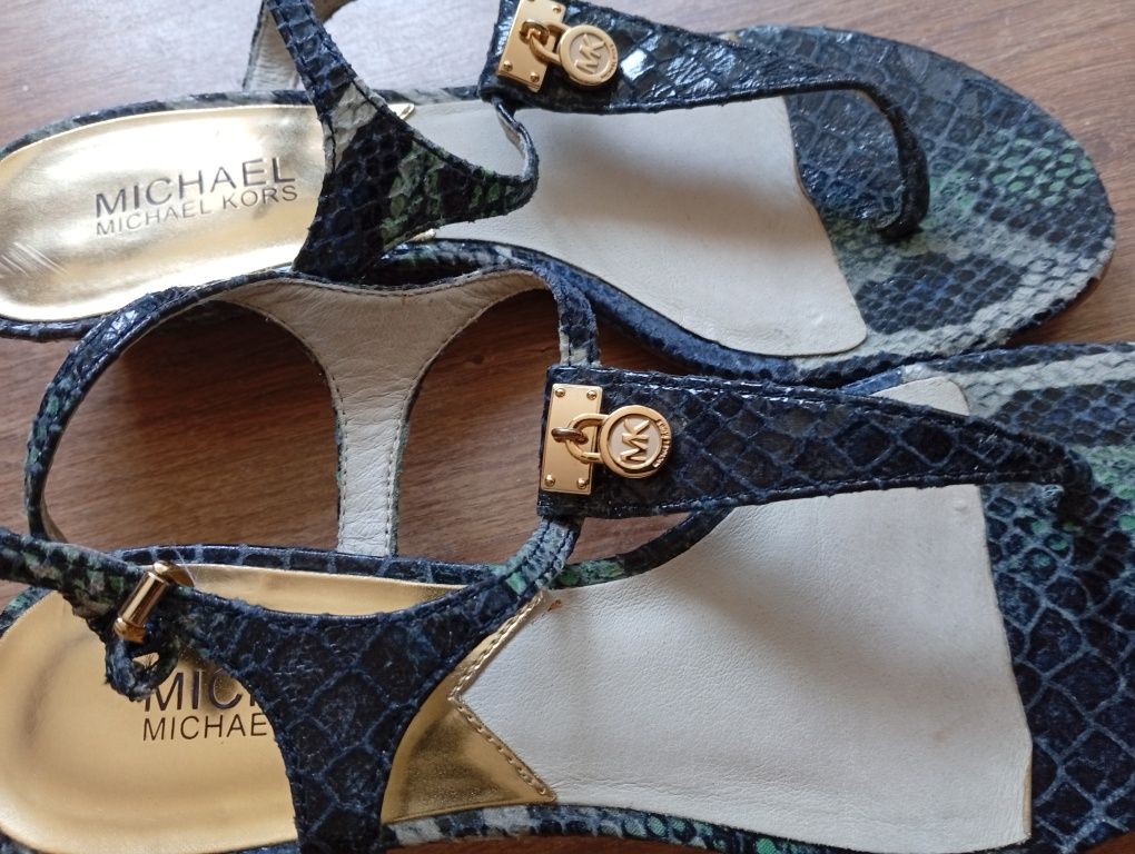 Michael Kors oryginalne skórzane sandały damskie w stanie bardzo dobry