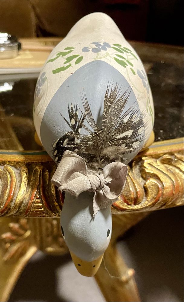 Patos decorativos em  ceramica