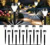 Lampki solarne led 12 szt 30cm