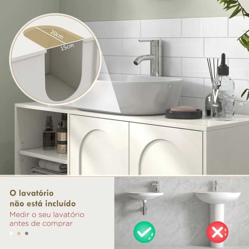 Móvel para casa de banho para lavatório suspenso