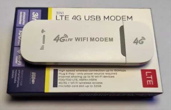 Модем 4G LTE з Wi-Fi (WI-FI Роутер)