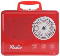 Dekoracja pudełko radio czerwone retro - nowe