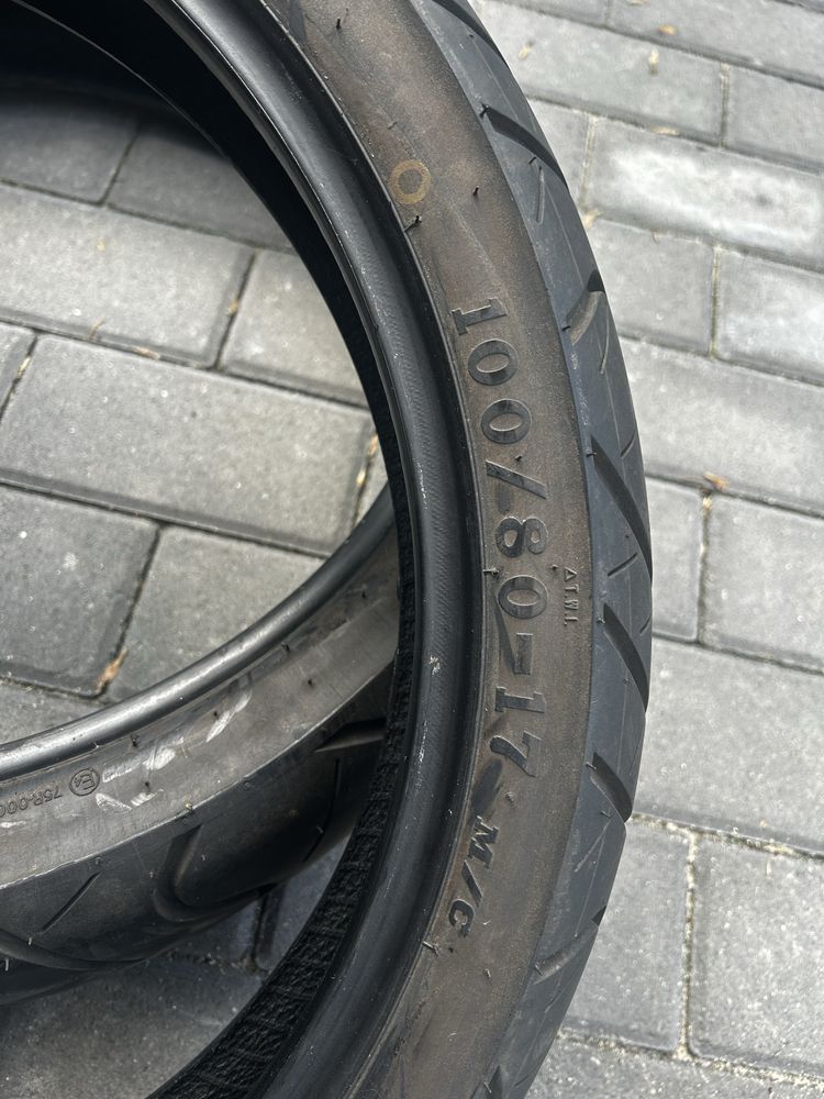 Opony motocyklowe Cordial - przód (100/80/17) i tył (130/70/17)