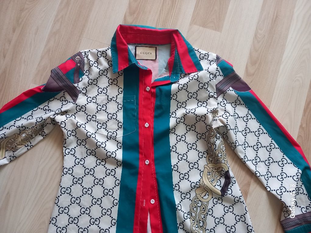 Gucci elegancka koszula tunika L 104cm biust