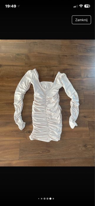 Kremowa sukienka oh polly