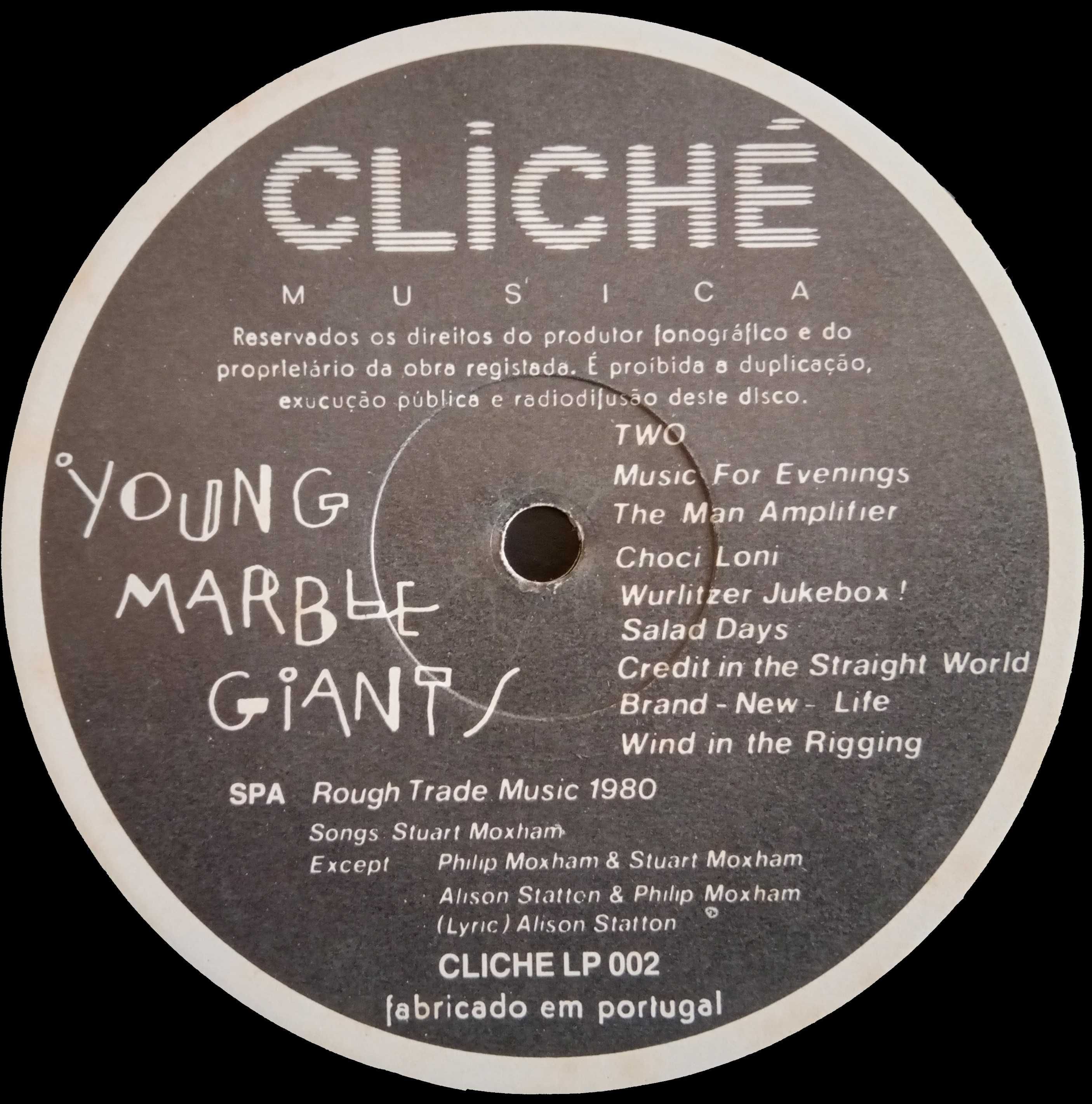 Young Marble Giants	- - - - -	Colossal Youth	- - - - -	LP