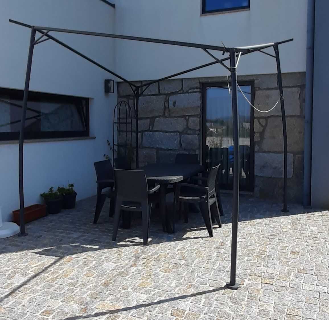 Estrutura Metal Pérgola Trent 3mx3m