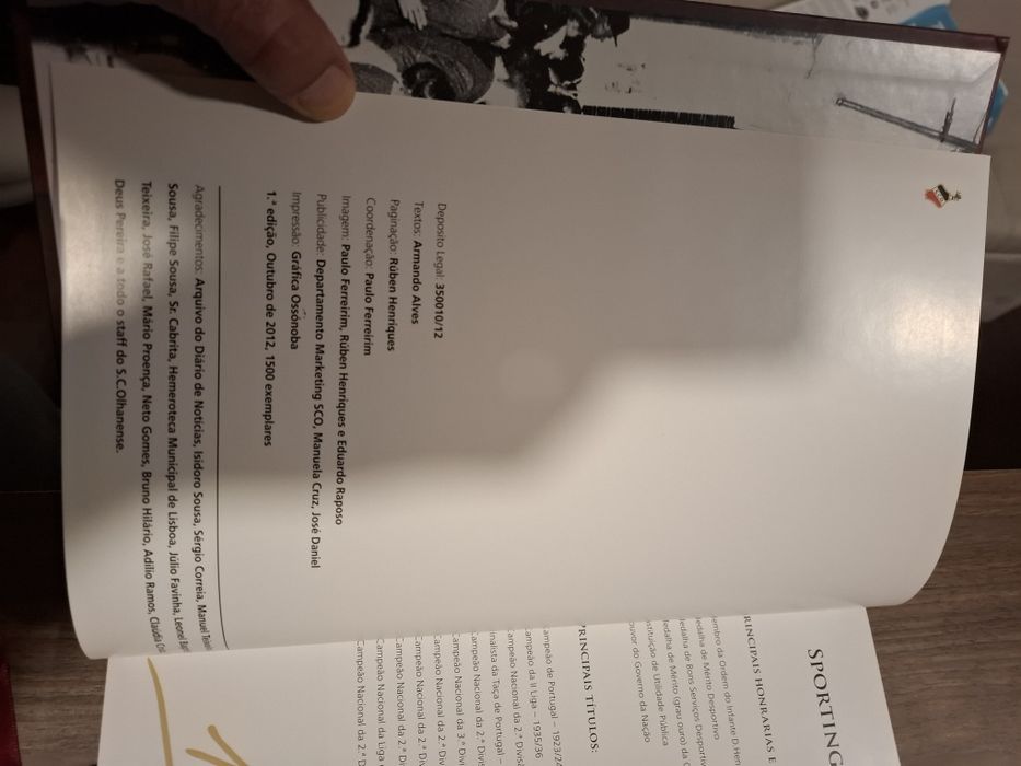 Livro Sporting Clube Olhanense 1912 Centenário