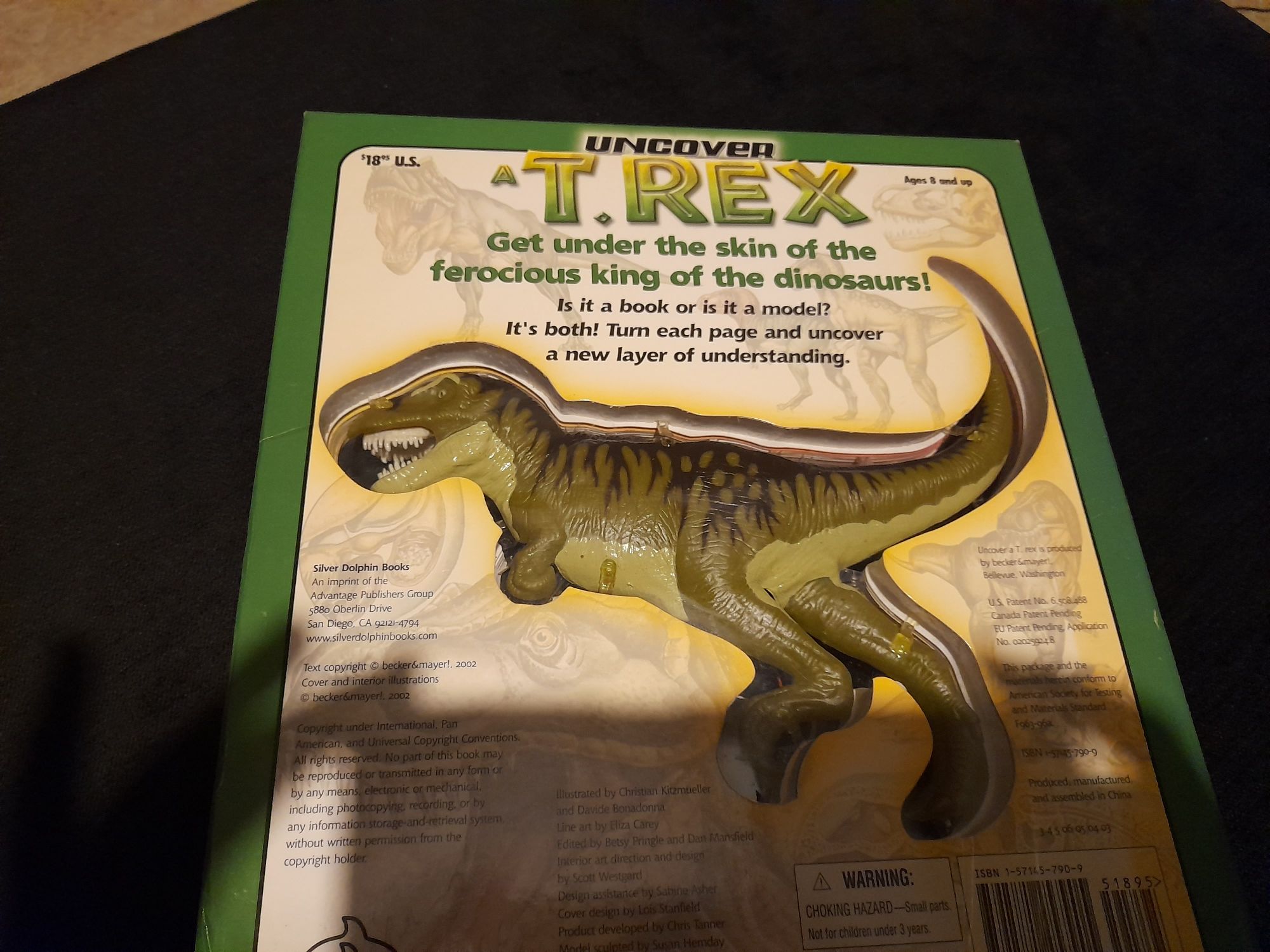 Livro maqueta Dinossauro TRex