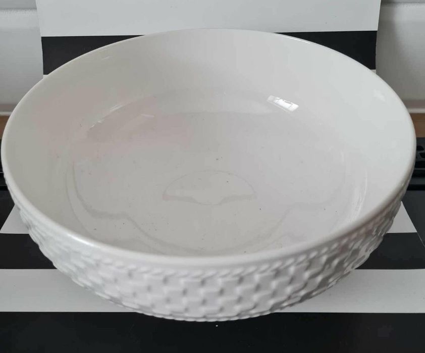 Porcelana patera półmisek misa dzbanek komplet 3 sztuki