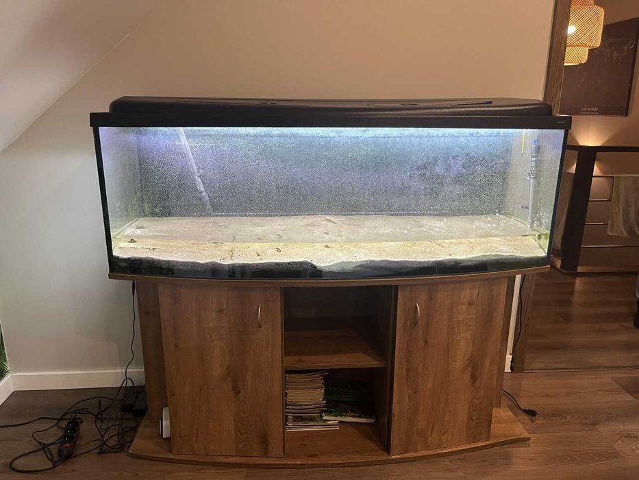 Akwarium 150x50x50-375 l profilowe - ROZSZCZELNIONE + szafka + Pokrywa