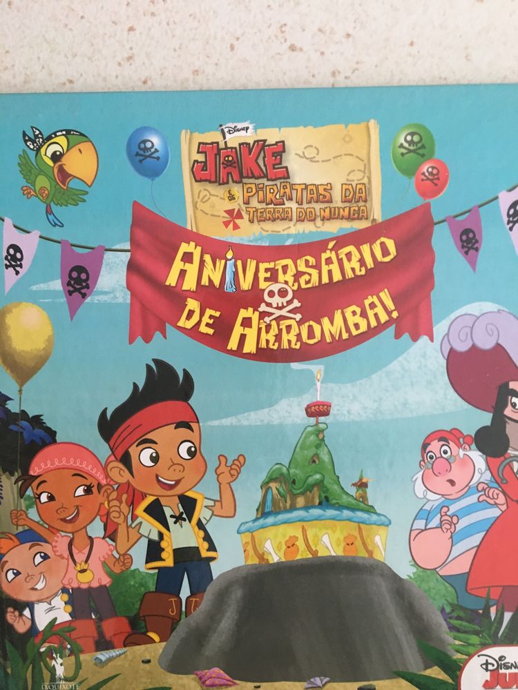 Livros da Disney- Jake e os Piratas da Terra do Nunca