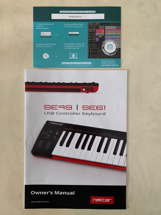 Teclado Controlador MIDI USB  Nektar SE61  61 Teclas