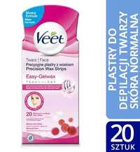 Veet Veet Plastry Wosk Do Depilacji Twarzy 20 Szt (P1)