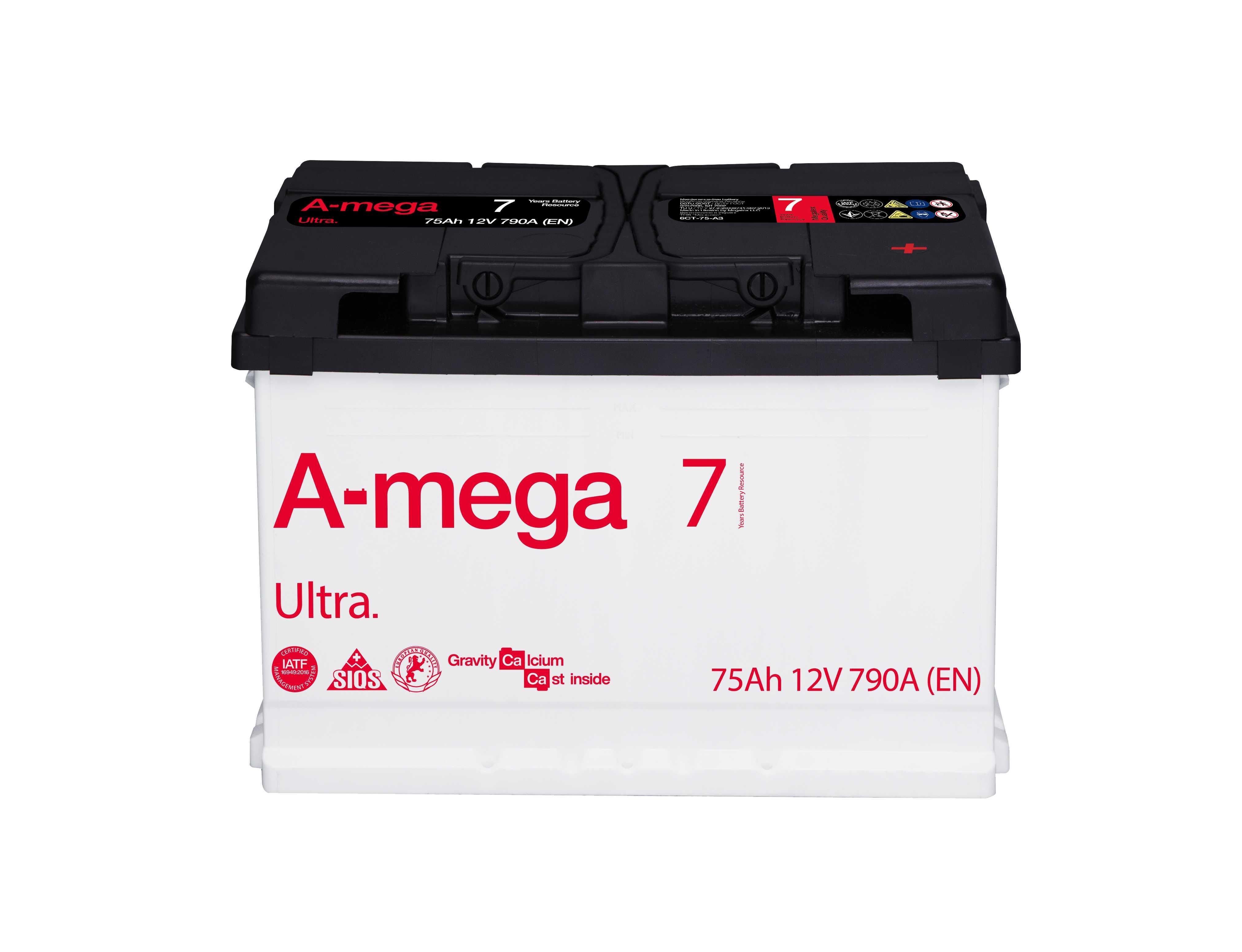 Akumulator Amega 75 Ah 790 A (EN) ULTRA M7