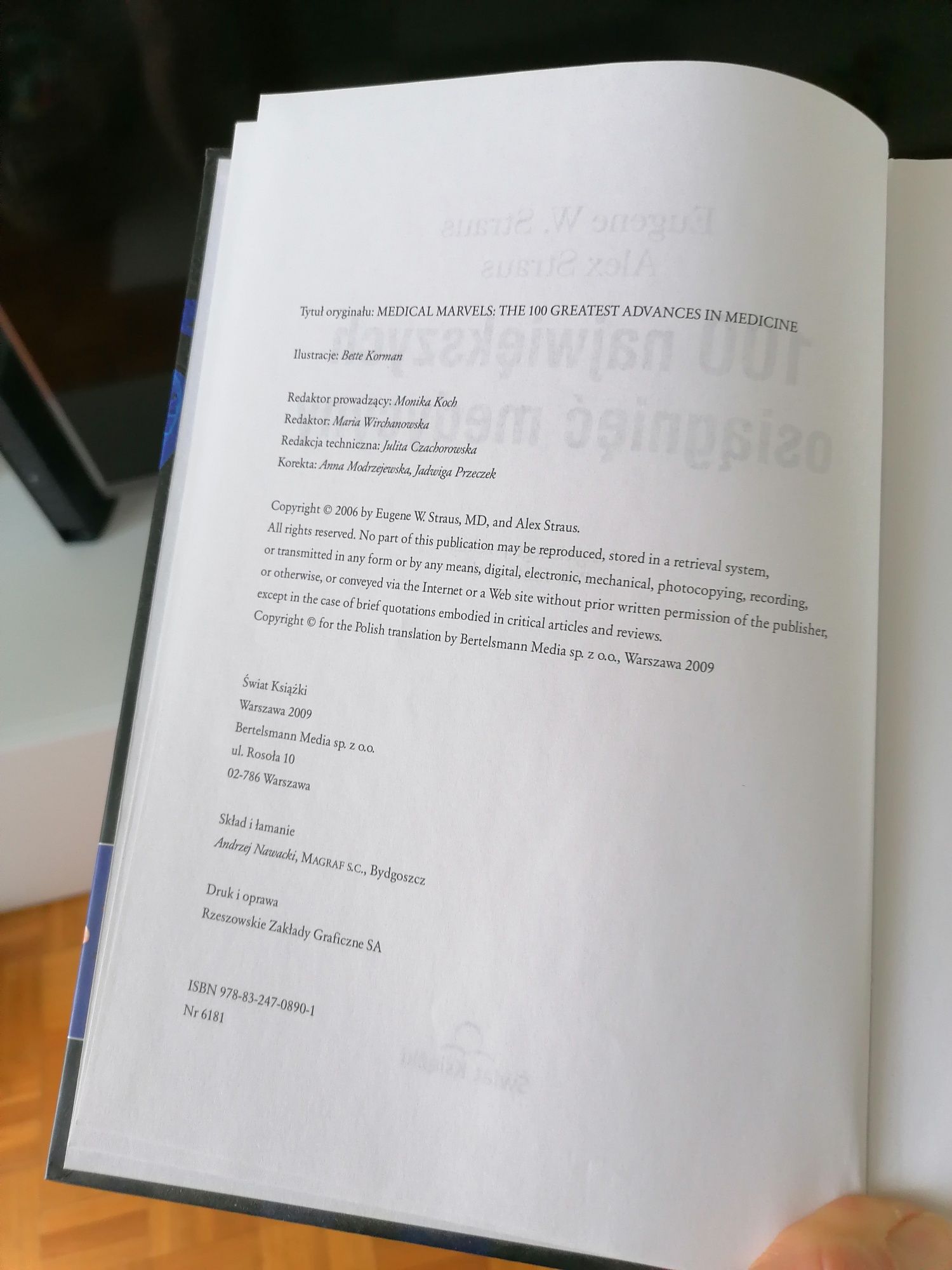 100 największych osiągnięć medycyny Eugene W. Straus Świat Książki
