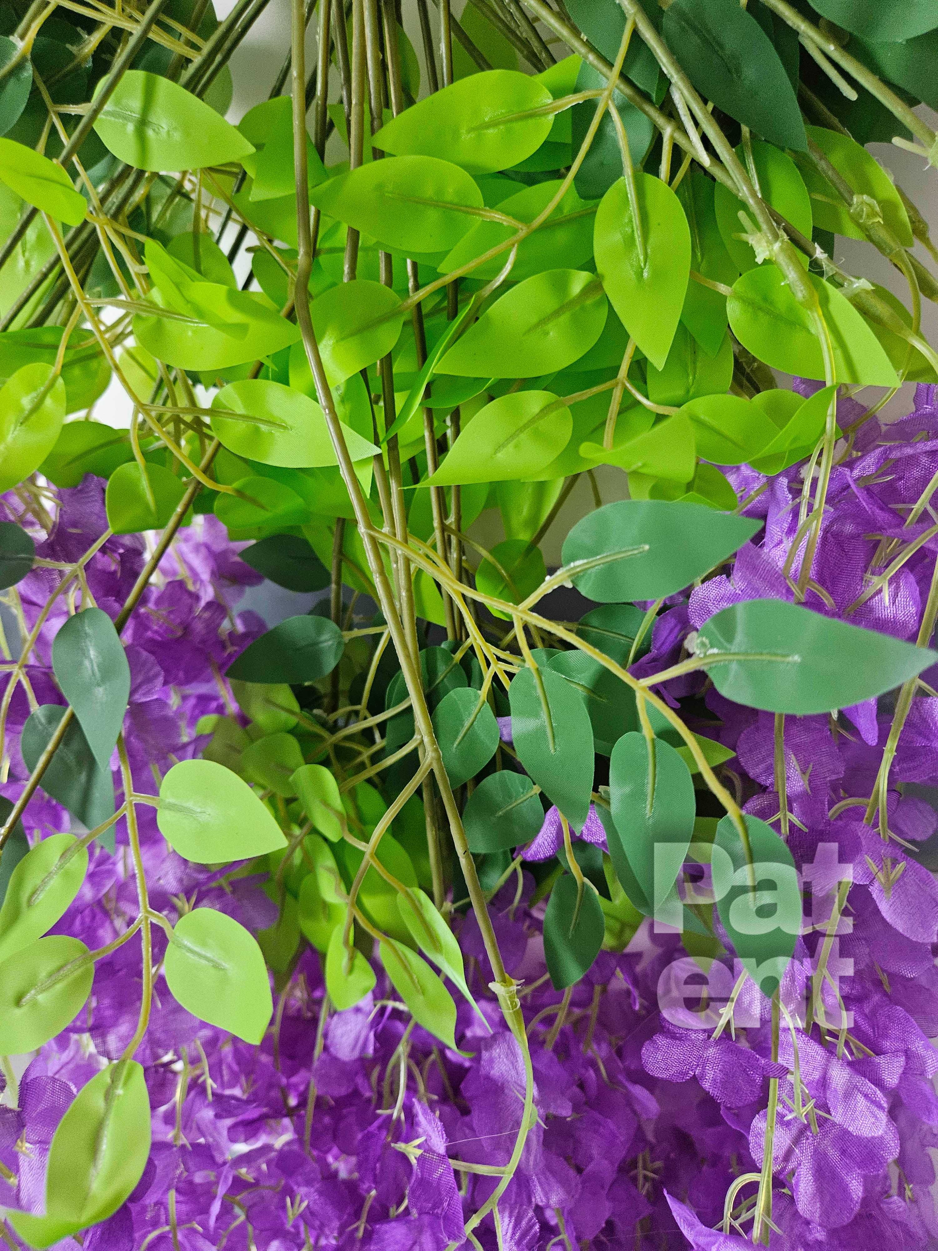 Wisteria fioletowa glicynia sztuczna girlanda dekoracja 12 sztuk