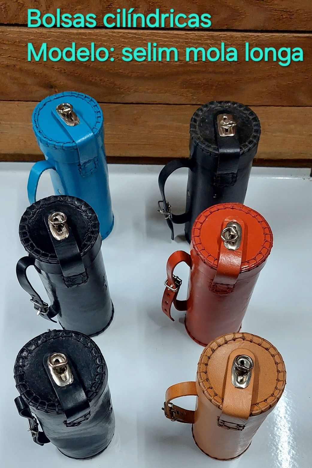 Bolsas em pele para selins tabor mola longa/240 molas bicicleta