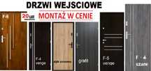 Drzwi z MONTAŻEM wejściowe-ZEWNĘTRZNE do mieszkania-drewniane-metalowe