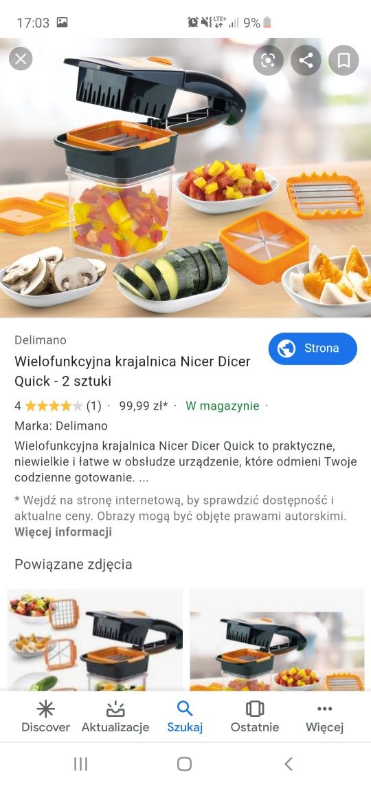 Wielofunkcjyjna krajalnica szatkownica tarka delimano