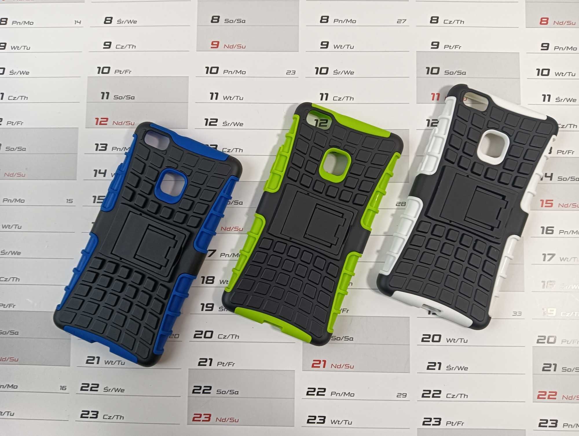 Etui Pancerne Hybrid do Huawei P9 Lite + Szkło Hartowane