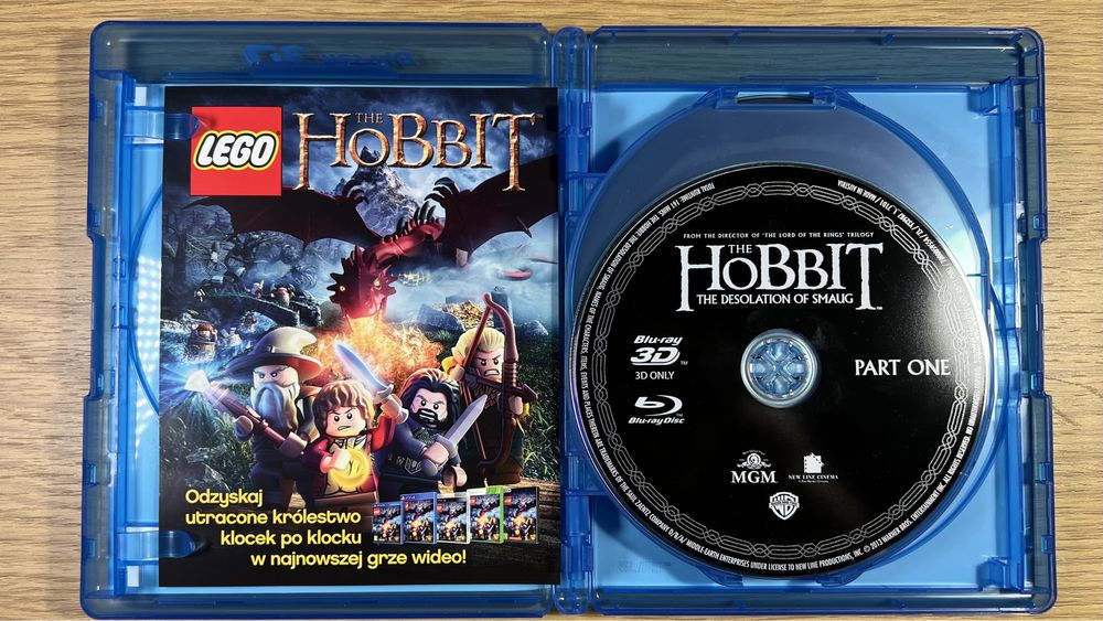 Hobbit Pustkowie Smauga - wydanie 4 płytowe 3D blu-ray