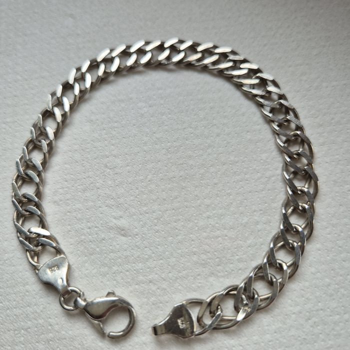 Bransoletka srebrna łańcuchowa 21cm.