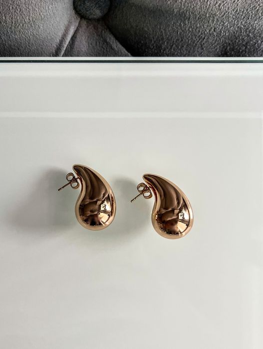 Kolczyki krople dmuchane stal chirurgiczna 316l