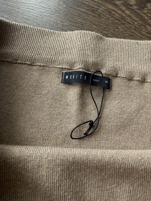Mohito 38 M spódnica midi beżowa ciepła elegancka ołówkowa