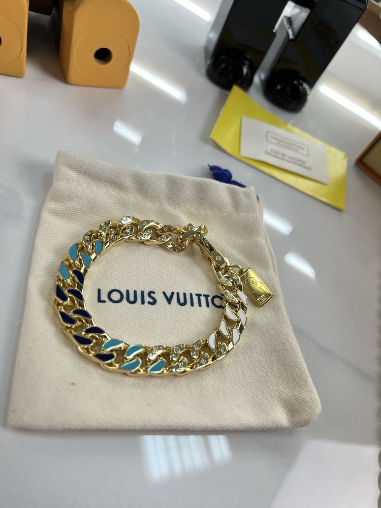 Браслет LOUIS VUITTON x NBA lv Gold / Blue