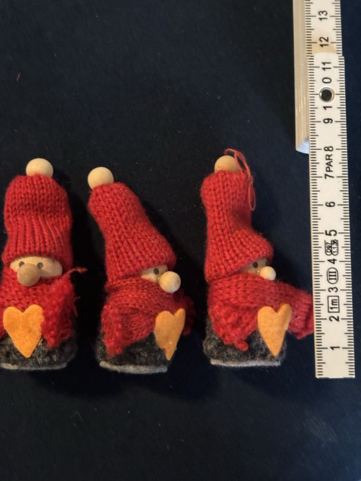 4 w komplecie drewniane zawieszki rekodzielo