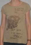Beżowy t-shirt House rozm.36