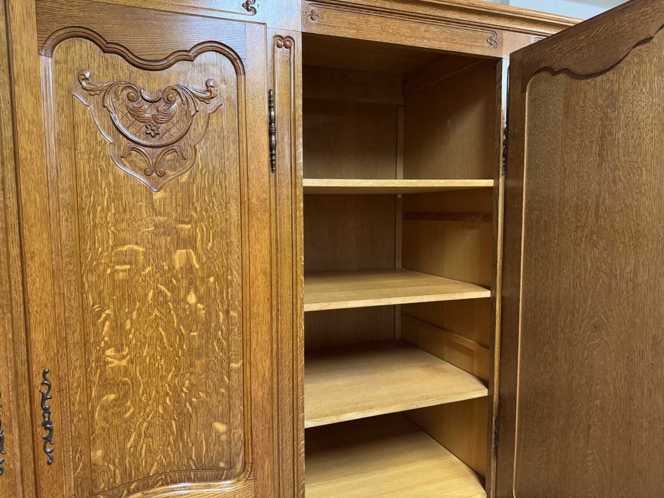 Sypialnia Ludwik szafa pięciodrzwiowa komoda łóżko szafki nocne zestaw