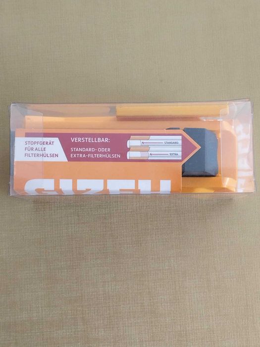 Máquina de entubar tabaco, filtro normal e filtro comprido, GIZEH