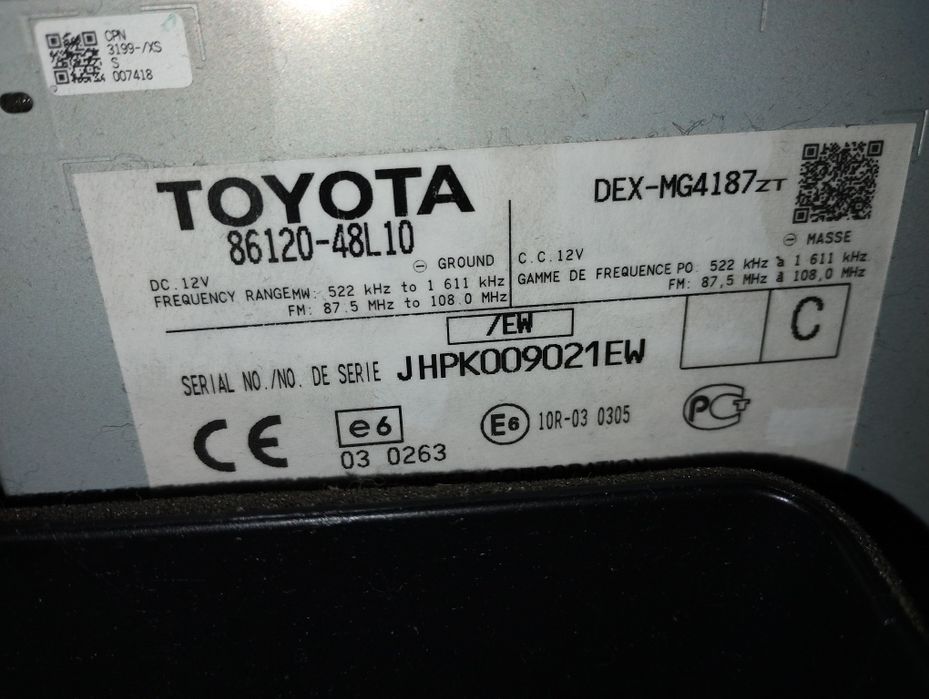 Radio Lexus RX 450h 350 Europa eu 09-15 III w-wa3