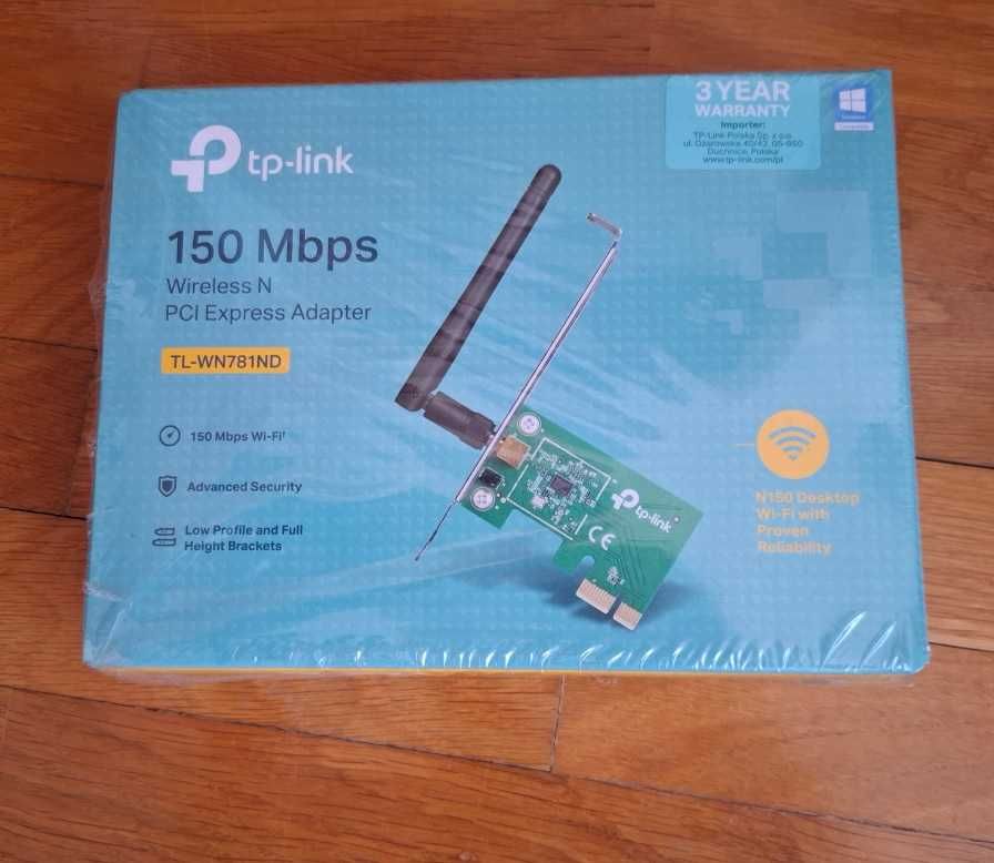 Karta wifi do komputera, tp-link WL-WN781ND nowa